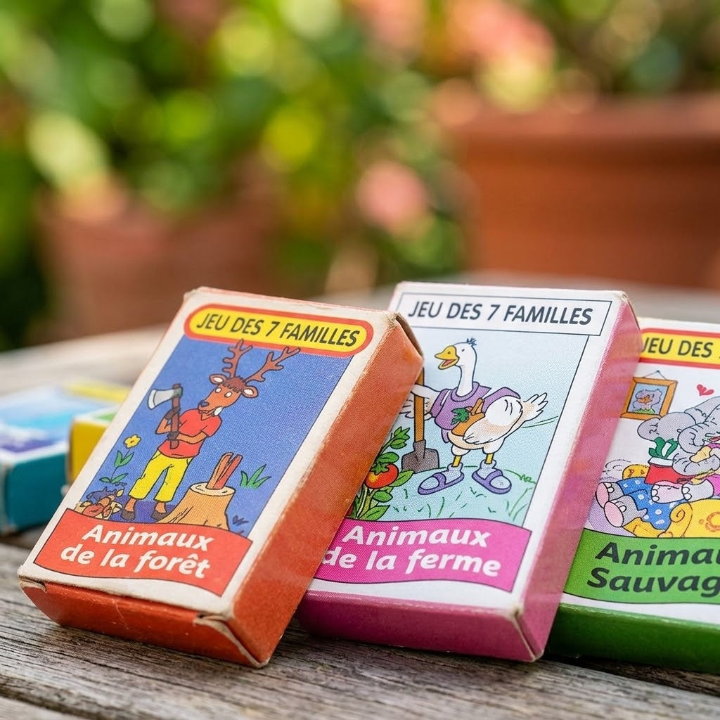 Happy Families Card Game Animals & Characters - close-up