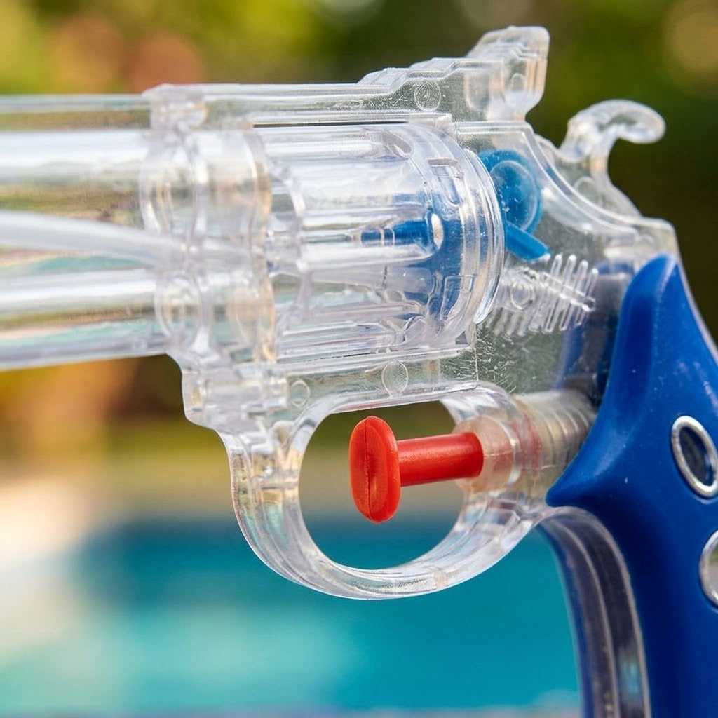 Revolver Water Gun 16 cm Water Pistol 3 Colours - close-up