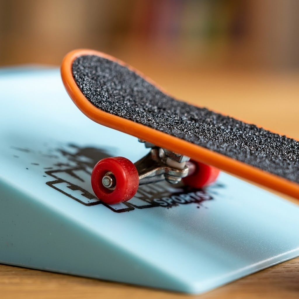 Finger Skateboard with Ramp Fingerboard Toy - close-up