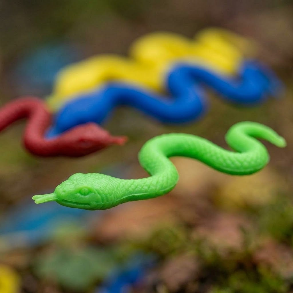 Sticky Stretchy Snake Toy – Party Favor 20 cm - close-up
