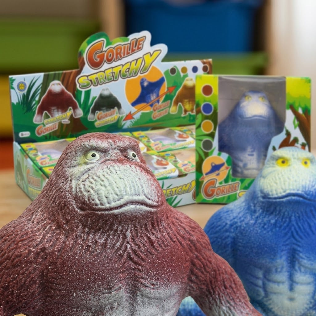 Stretchy Sand-Filled Gorilla Stress Toy 12 cm - close-up