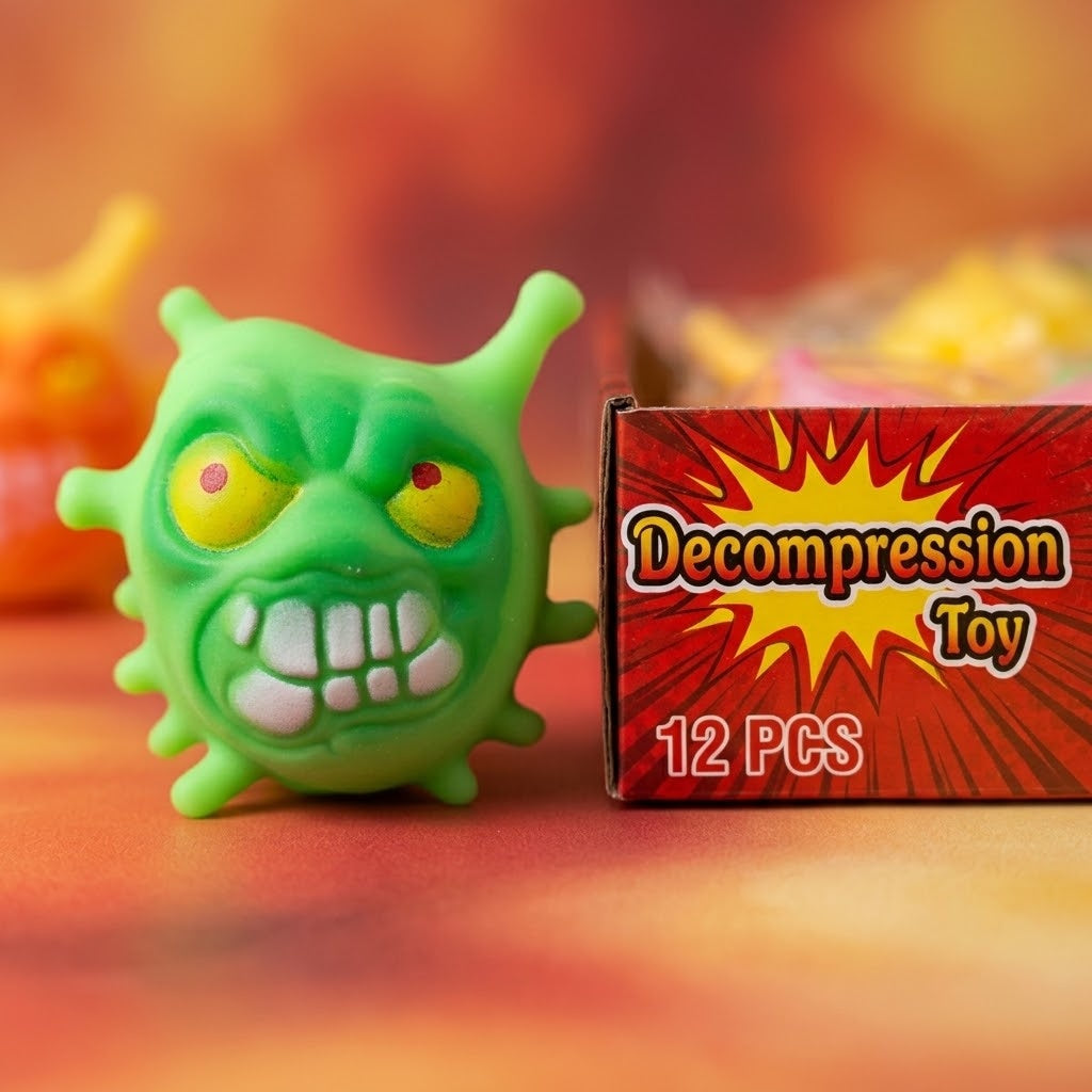 Monster Squishy Stress Ball Squeeze Toy 9 cm - close-up