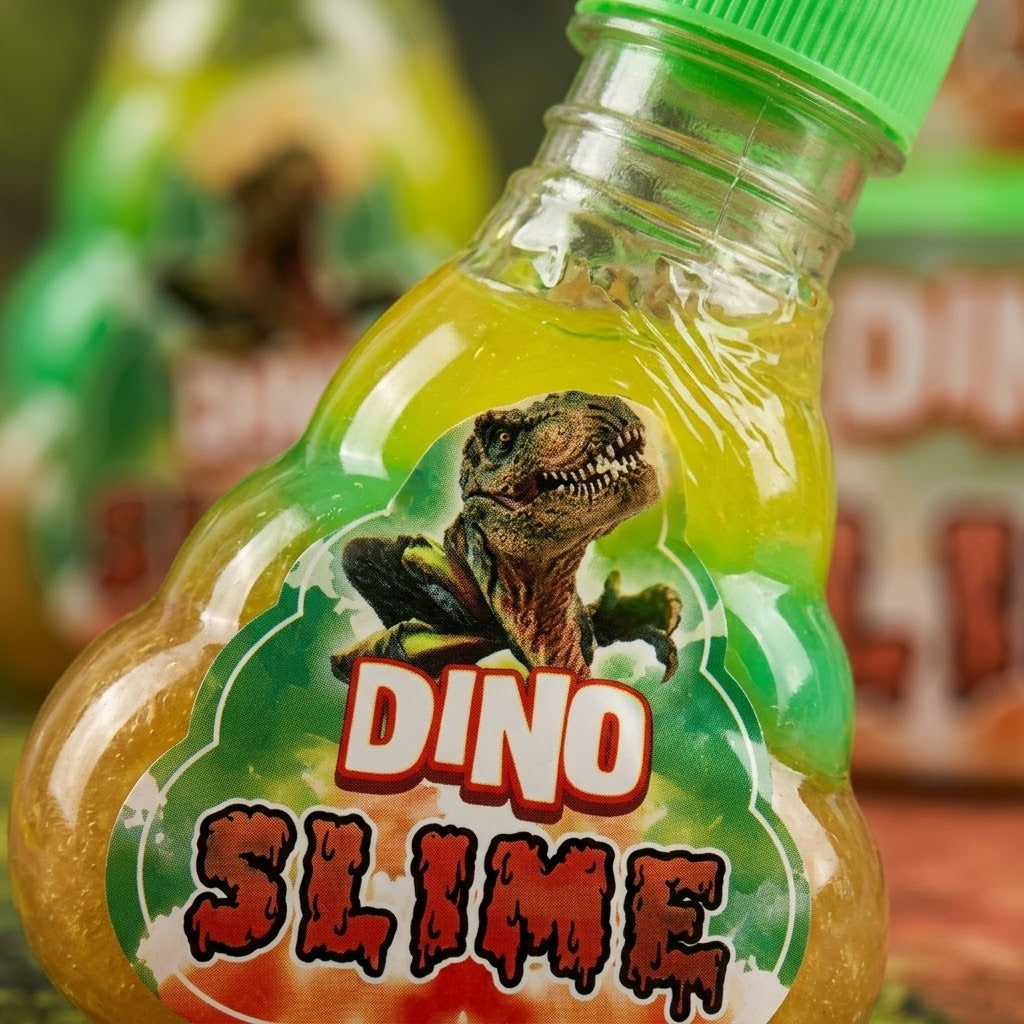 Dinosaur Slime Putty Large 170 g Pot - close-up