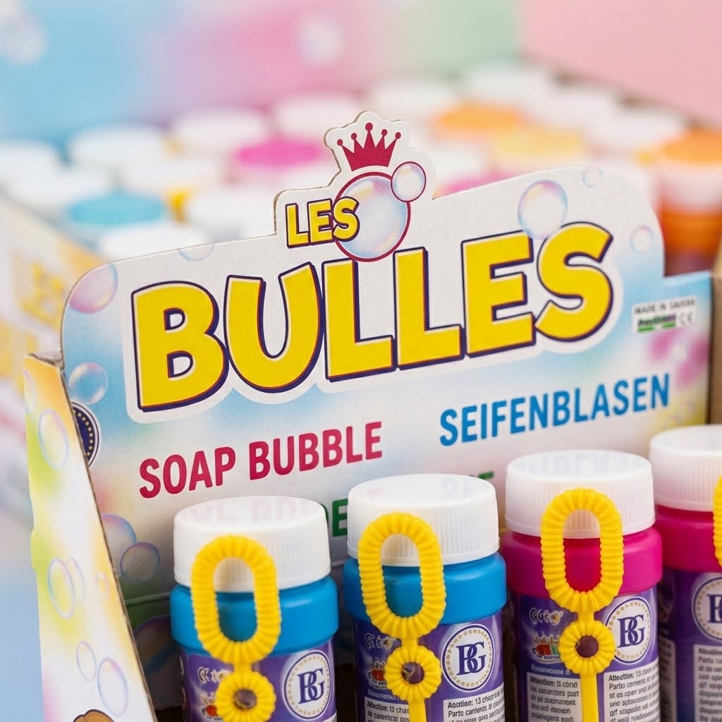Bubble Tube 60 ml with Sealed Cap Party Favour - close-up