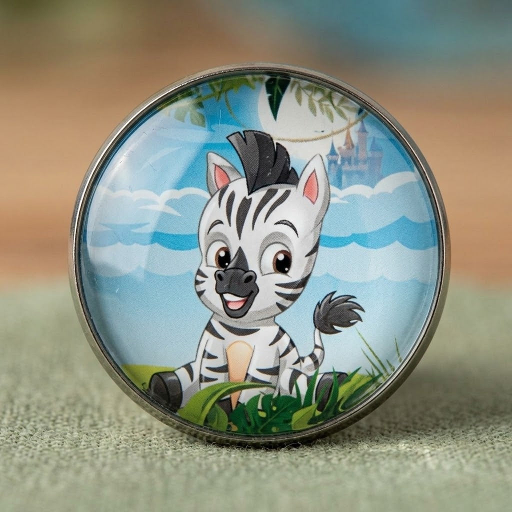 Jungle Zoo Animal Bouncy Ball Super Ball 30 mm - close-up