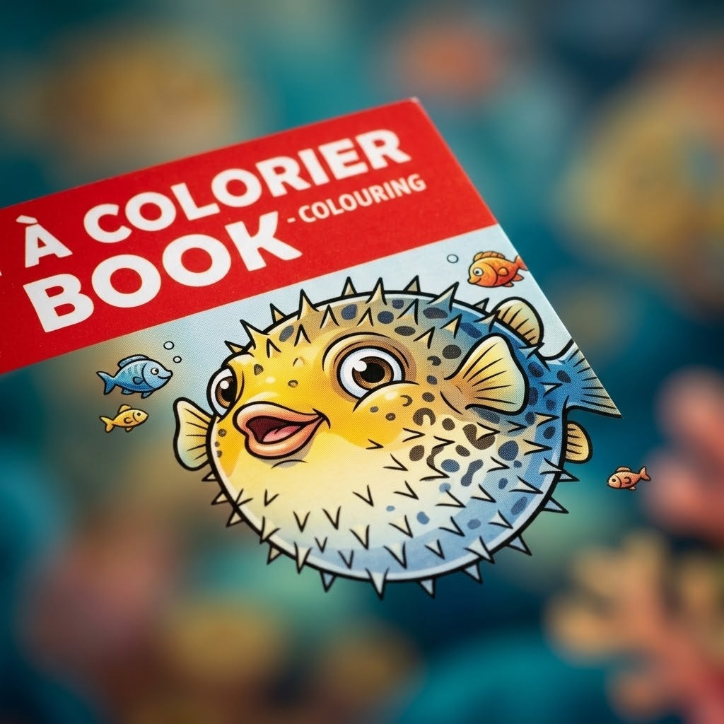 Kids Colouring Book 13.5 x 20.5 cm 16 Pictures - close-up