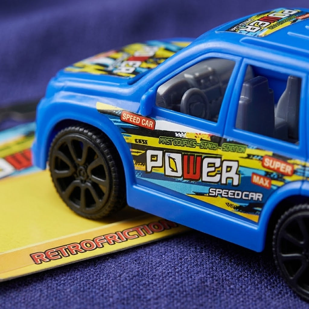 Pull Back Sport SUV Toy Car 13 cm in Display Dome - close-up