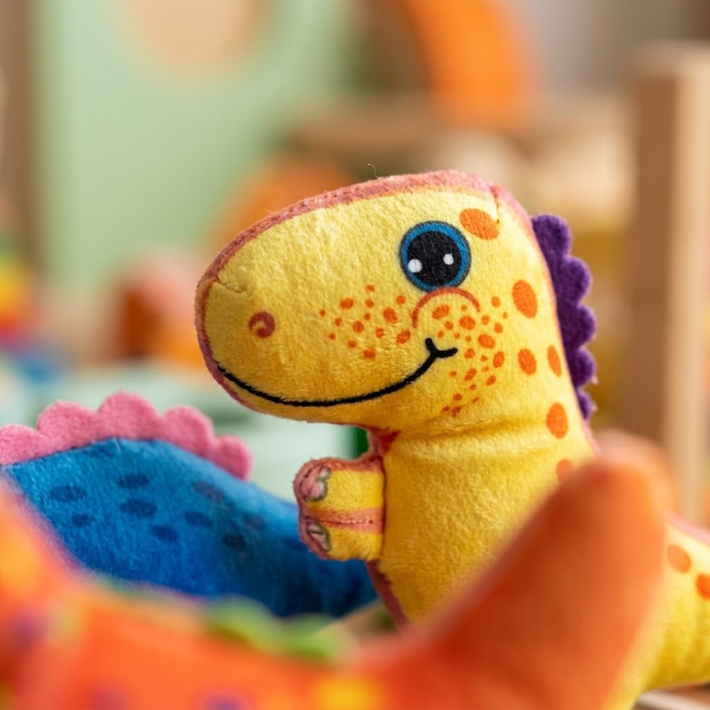 Dinosaur Plush Toy 19 cm Soft Dino Toy - close-up