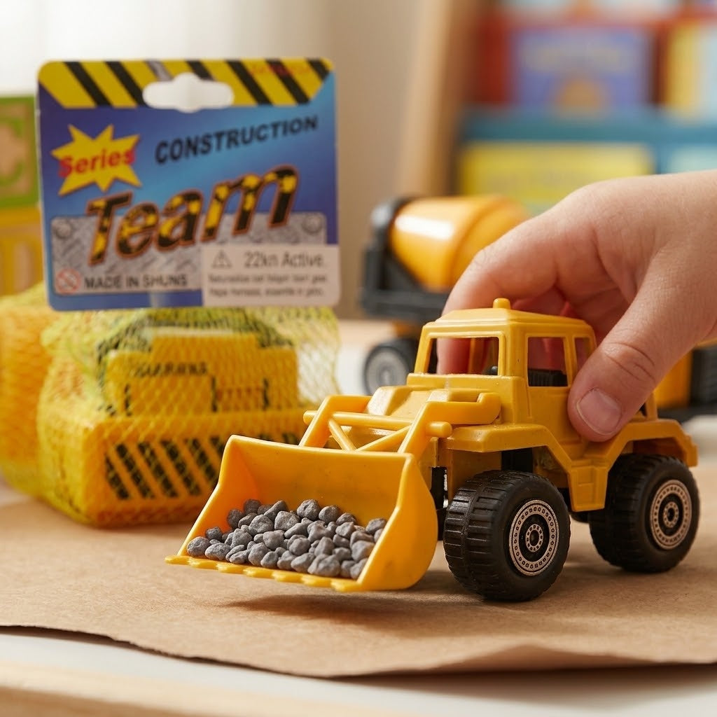 Construction Vehicle Toy Digger 19 cm - close-up