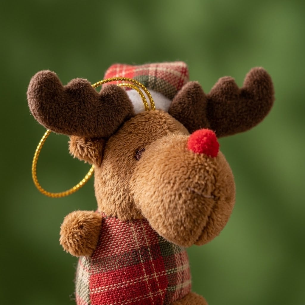 Christmas Hanging Plush Ornament - close-up