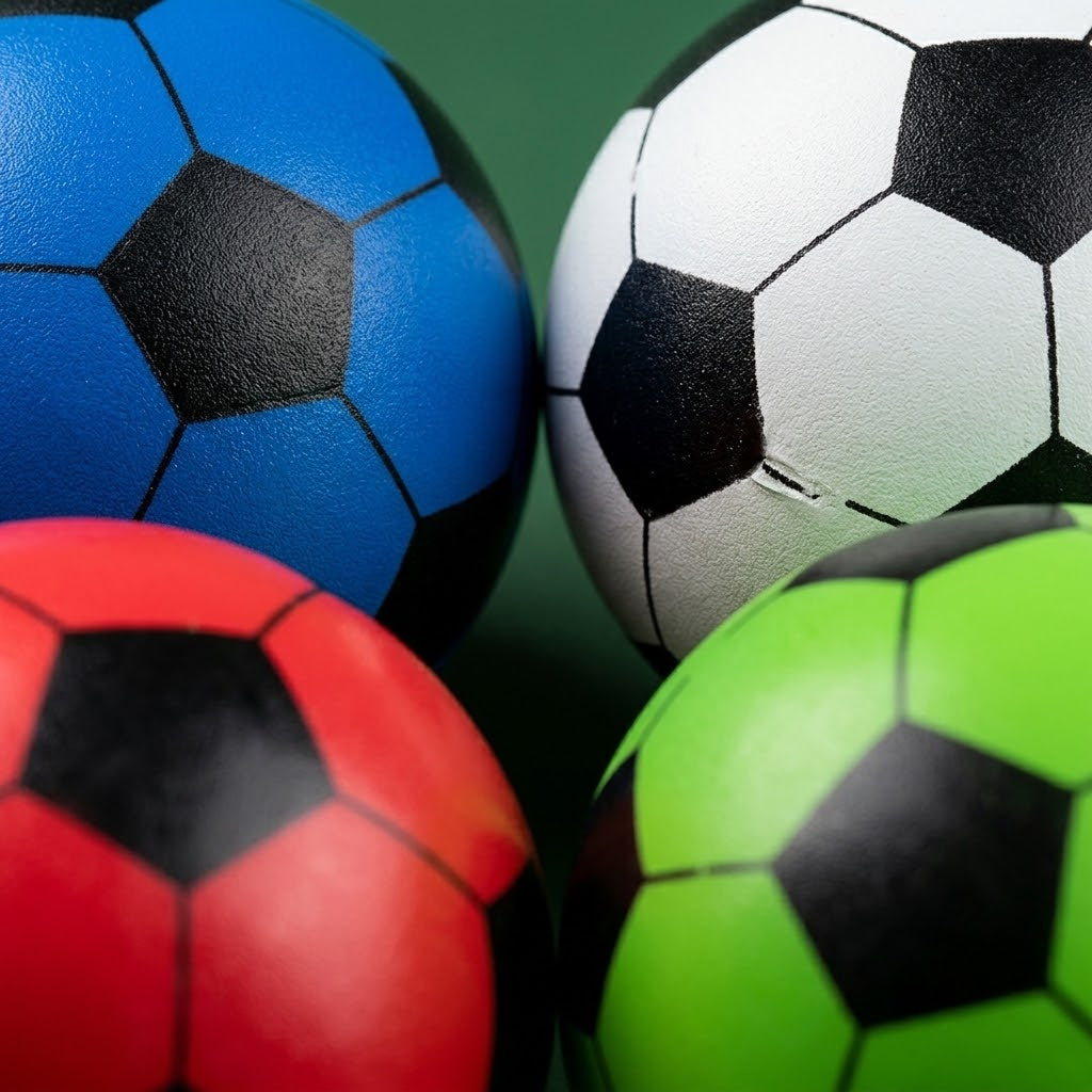Football Soccer Ball Kids Ball Deflated 22.5 cm - close-up