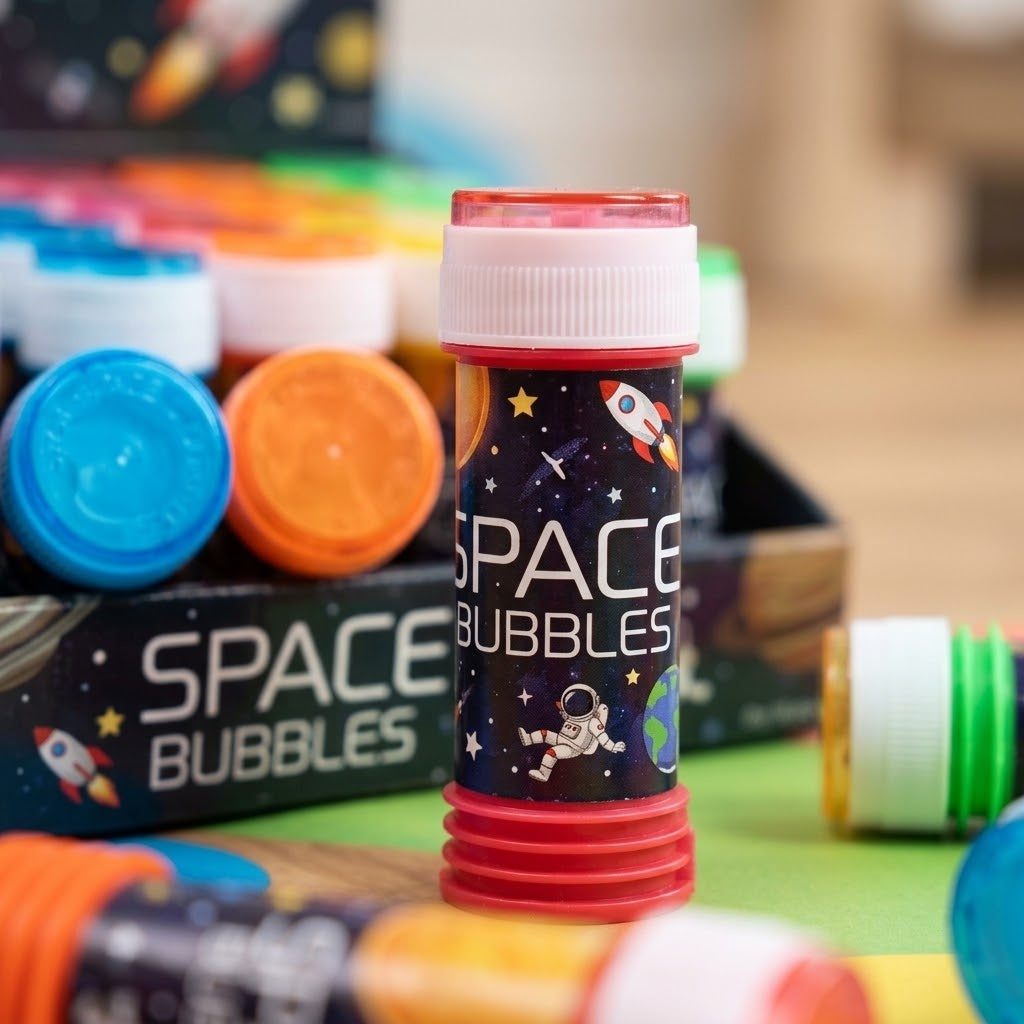 Space Bubbles Tube 50 ml Party Favour - close-up