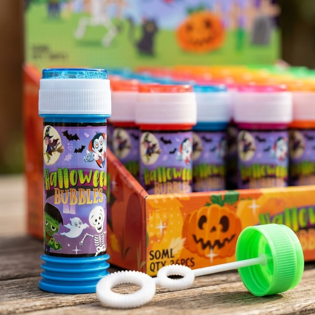 Halloween Soap Bubbles 50 ml Tube with Maze Cap 11 cm - close-up