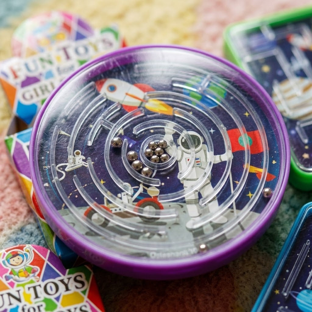 Space Maze Puzzle Game Mini Ball Labyrinth - close-up