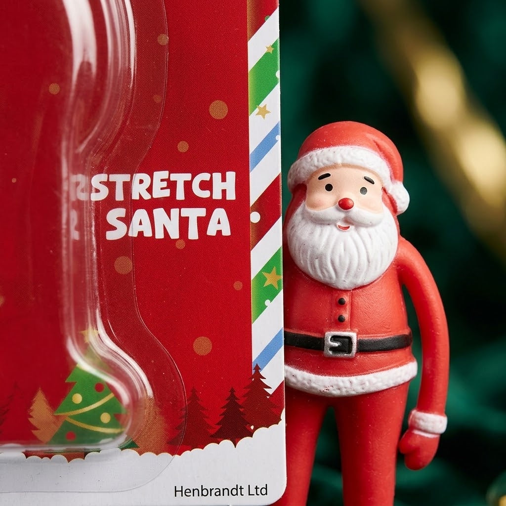 Stretchy Santa Claus Stress Toy 11.5 cm - close-up