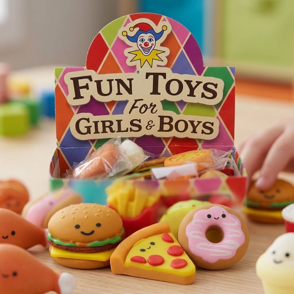 Fast Food Sticky Squishy Toys – Kawaii 4 cm - close-up