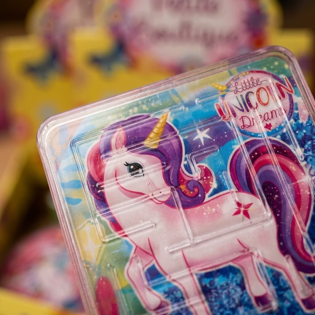 Unicorn Maze Puzzle Dexterity Game 3 Shapes - close-up