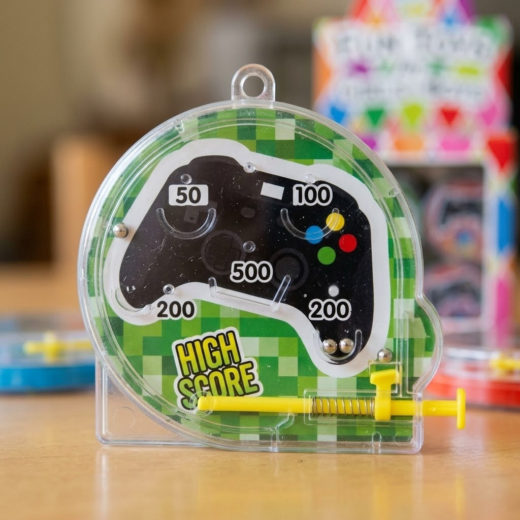 Gamer Mini Pinball Game 5.5 cm Party Favour - close-up
