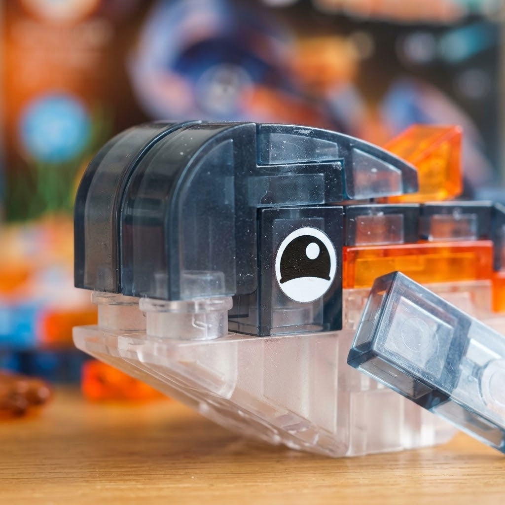 Crystal Sea World Compatible Building Bricks Set - close-up