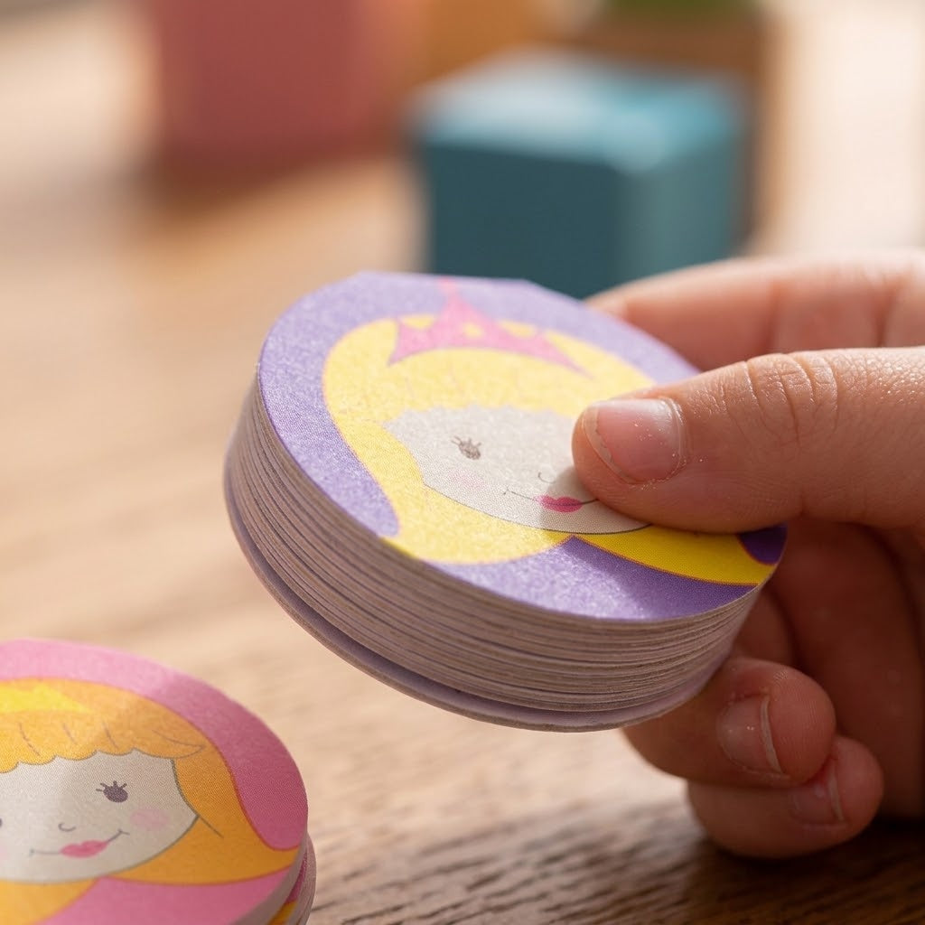 Princess Round Mini Notebook 8.5 cm 26 Pages - close-up