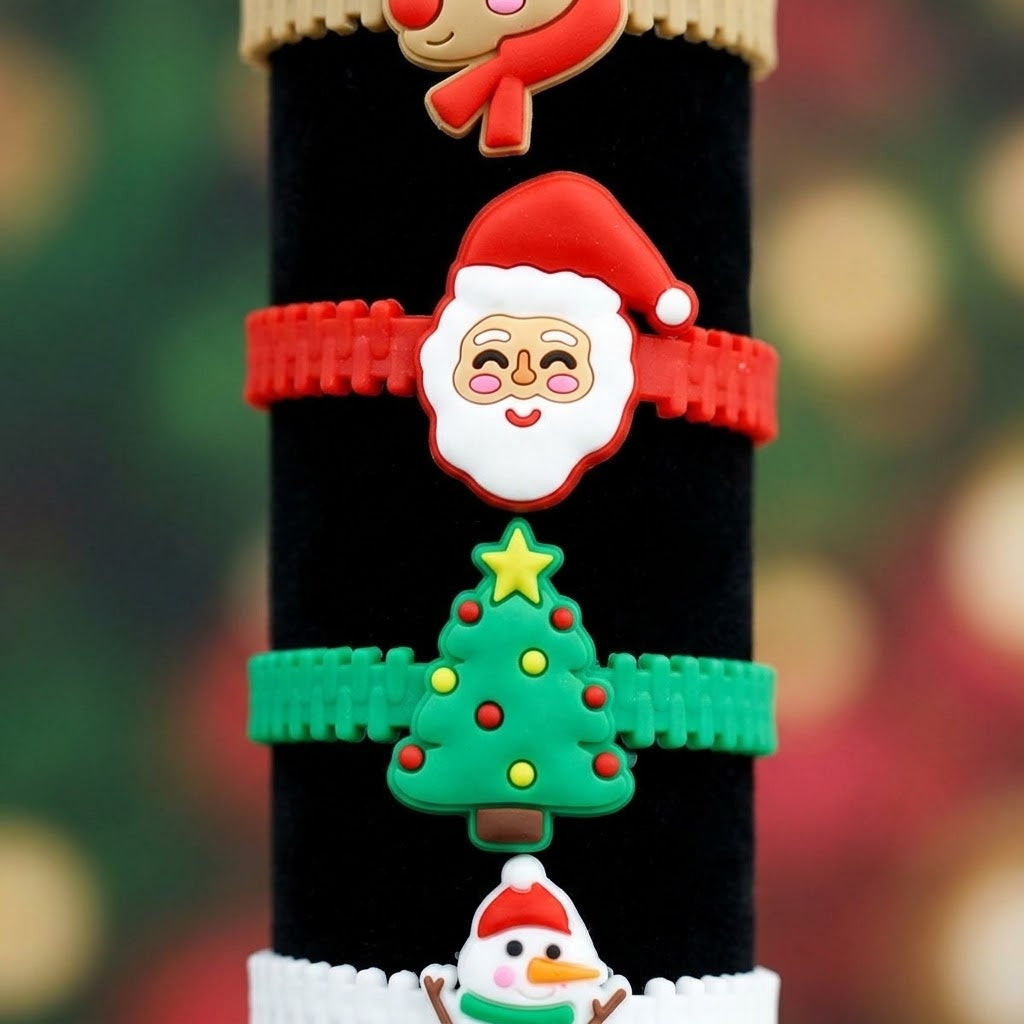 Christmas Bracelet Festive Stocking Filler for Kids - close-up