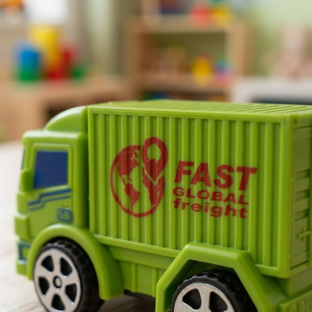 Pull Back Truck Toy 7.5 cm Mini Lorry - close-up