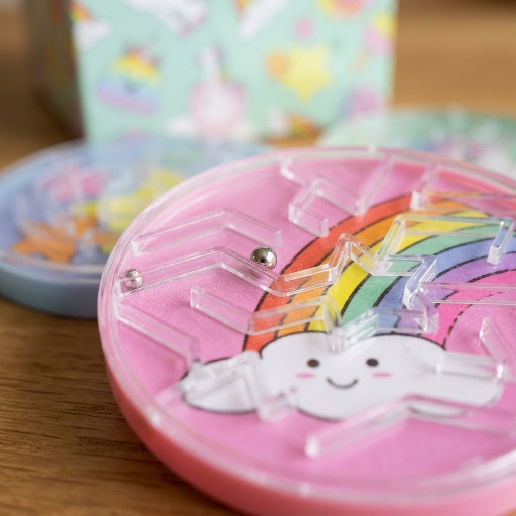 Unicorn Maze Puzzle Dexterity Game 5.5 cm - close-up