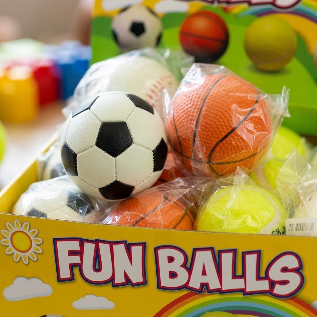 Mini Sports Ball Assorted Kids Ball 6.5 cm - close-up
