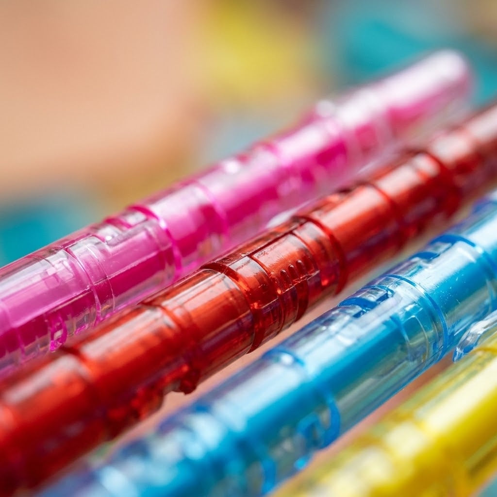 Maze Puzzle Ballpoint Pen Novelty Stationery 15 cm - close-up