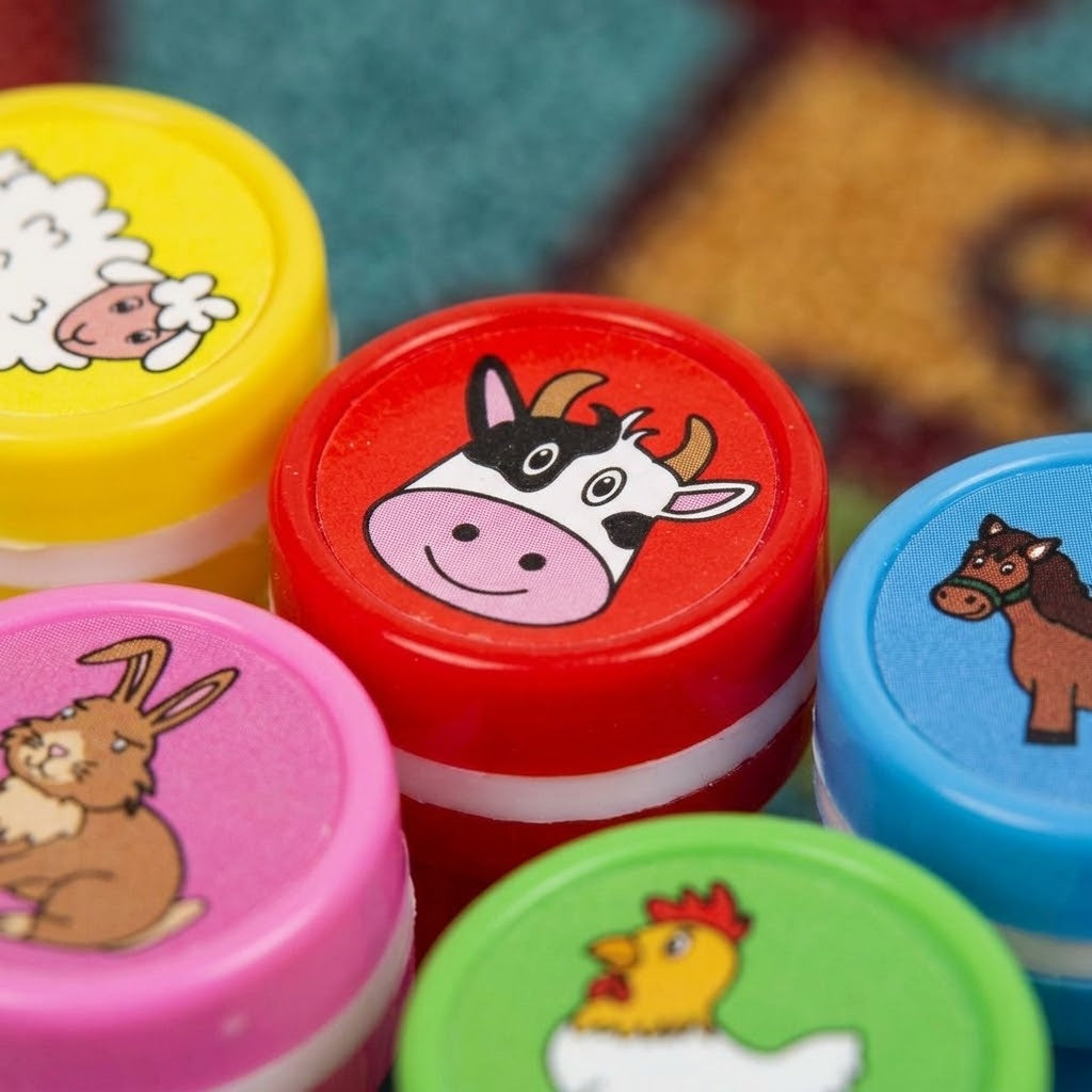 Farm Animals Stamp for Kids Party Bag Filler - close-up