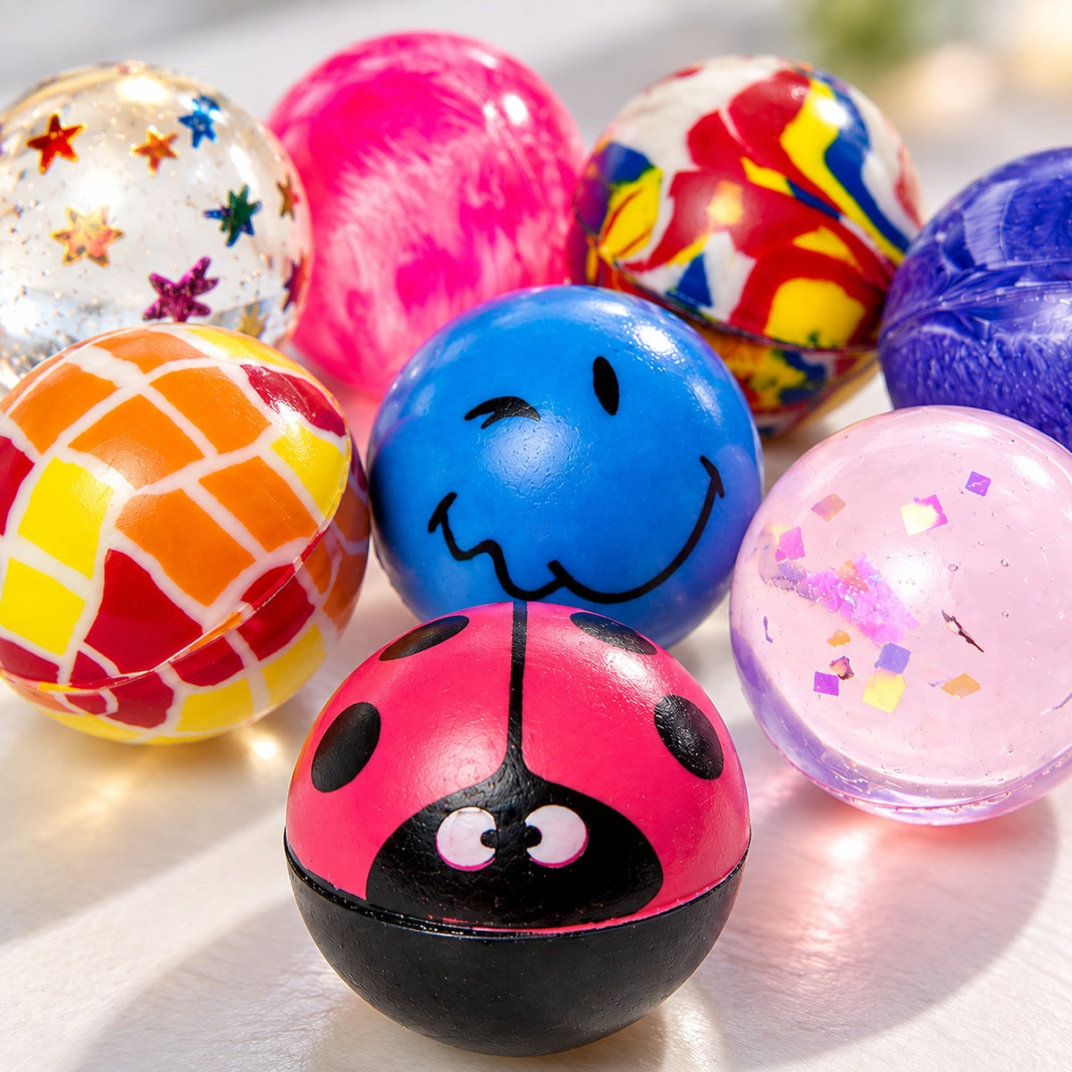 High Bounce Rubber Bouncy Ball 30 mm - close-up