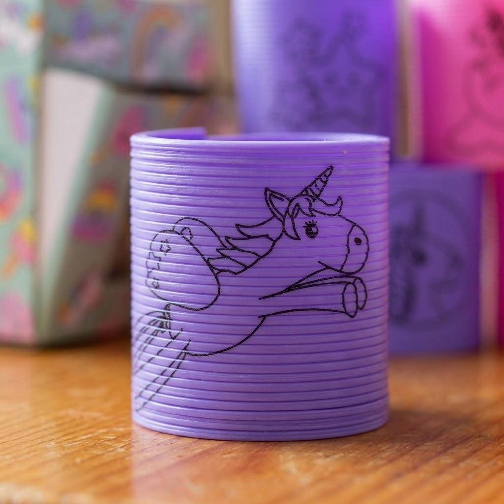Unicorn Magic Spring Toy, Ø 3.5 cm - close-up