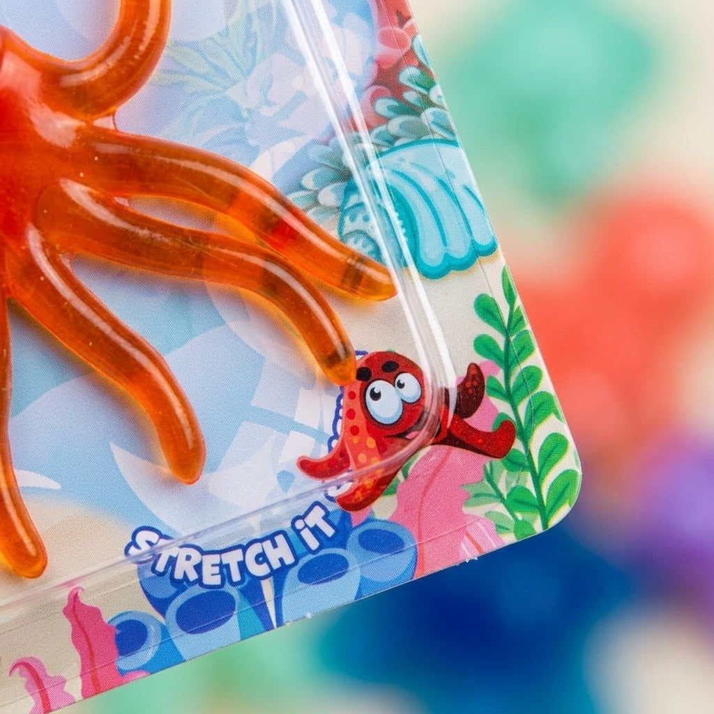 Sticky Octopus 10 x 12 cm Stretchy Window Toy - close-up