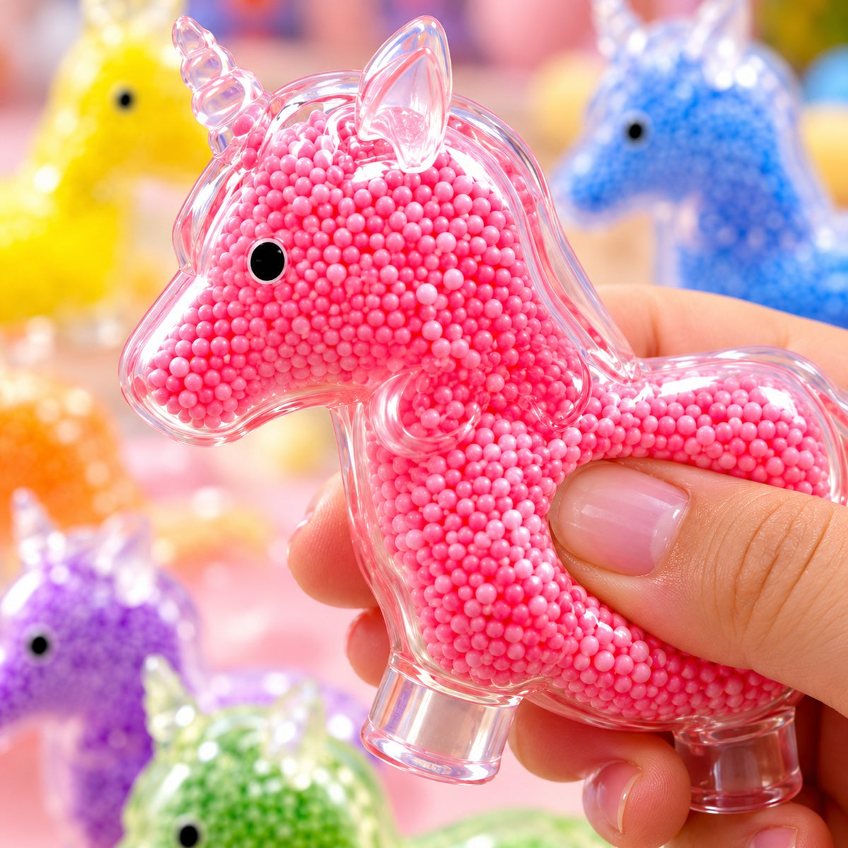 Unicorn Squishy Stress Toy Kawaii Fidget - close-up