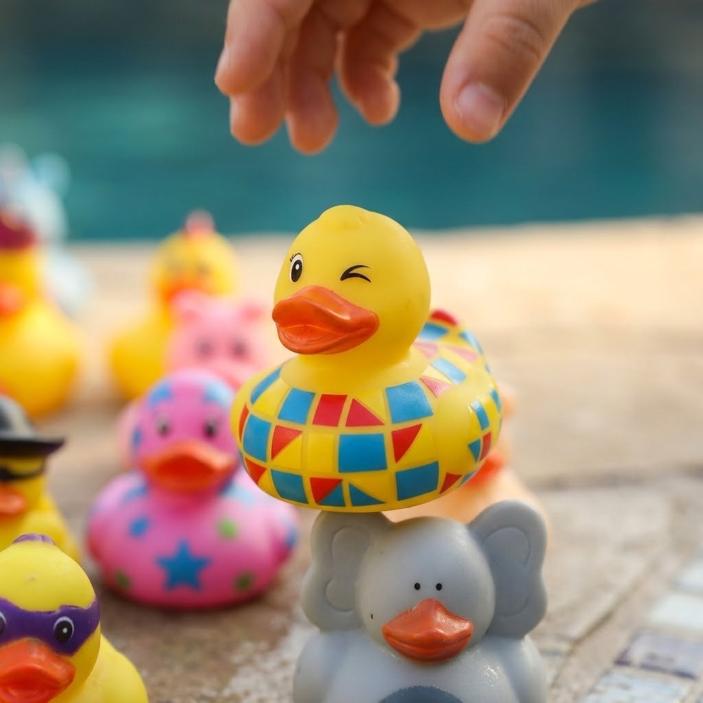 Collectible Rubber Bath Duck, 5 cm - close-up