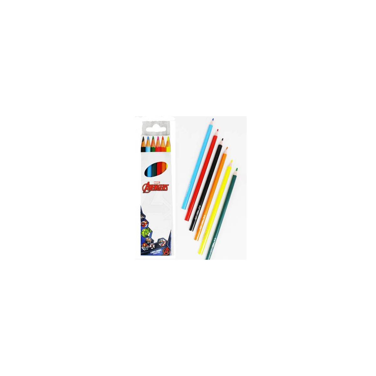Box of 6 Colored Pencils "Avengers©" Marvel