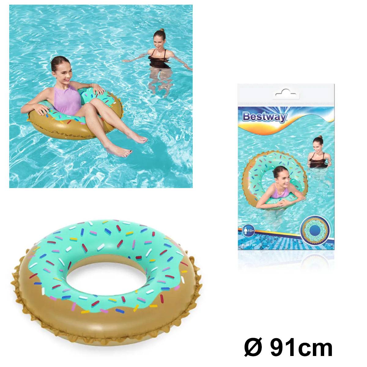 Bestway Sweet Donut Float Ring Ø 91cm
