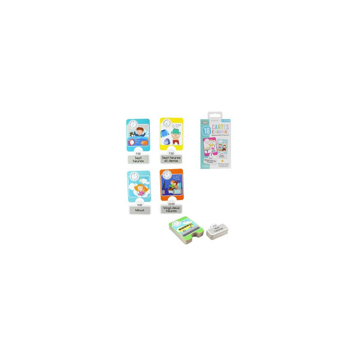 Educational Cards: I Learn the Time