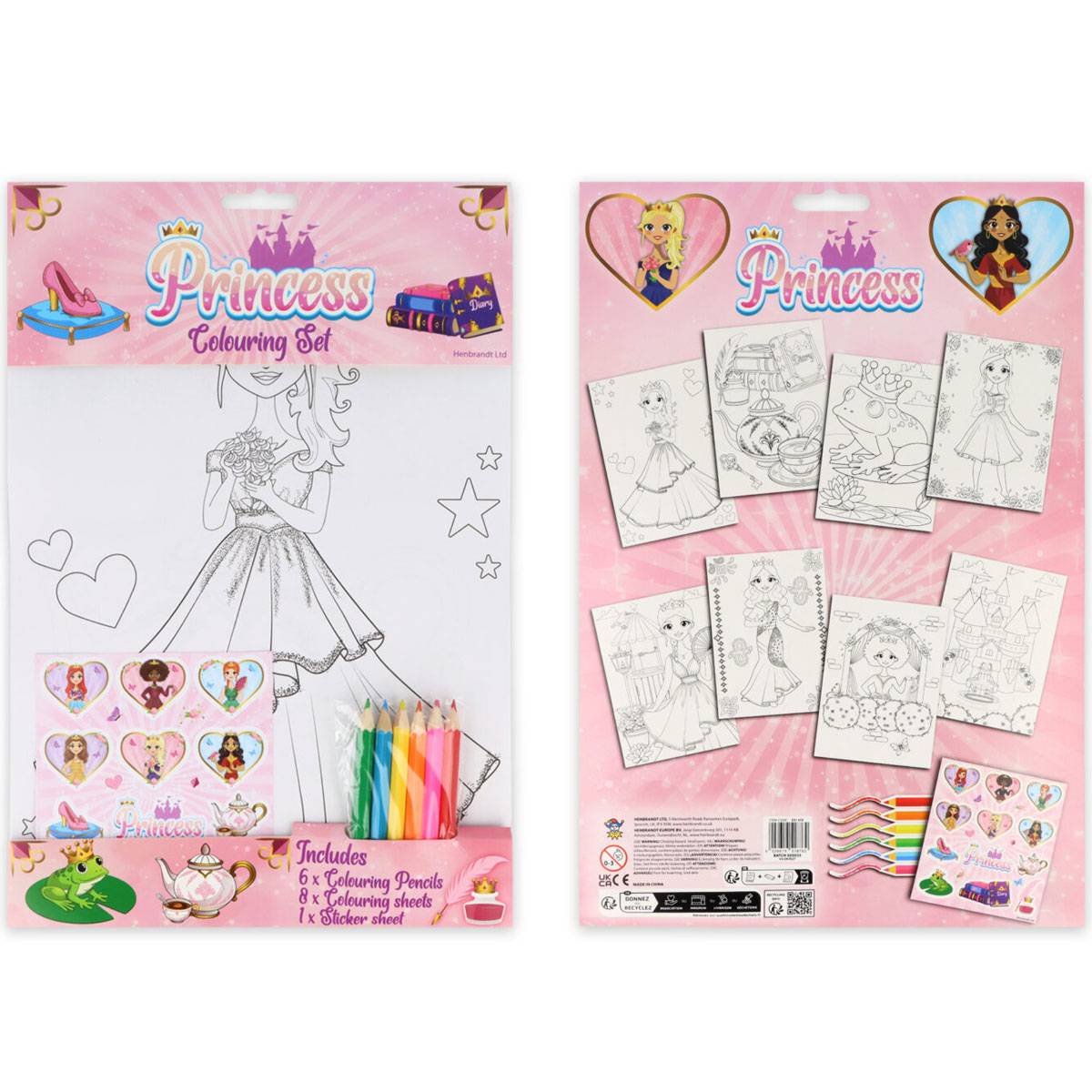 Princess Coloring Kit 21 x 30 cm