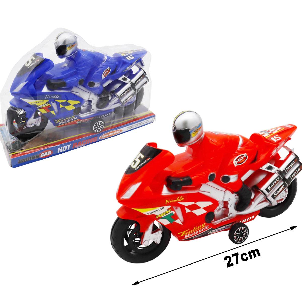 Motorcycle 27 cm Friction, Large Model