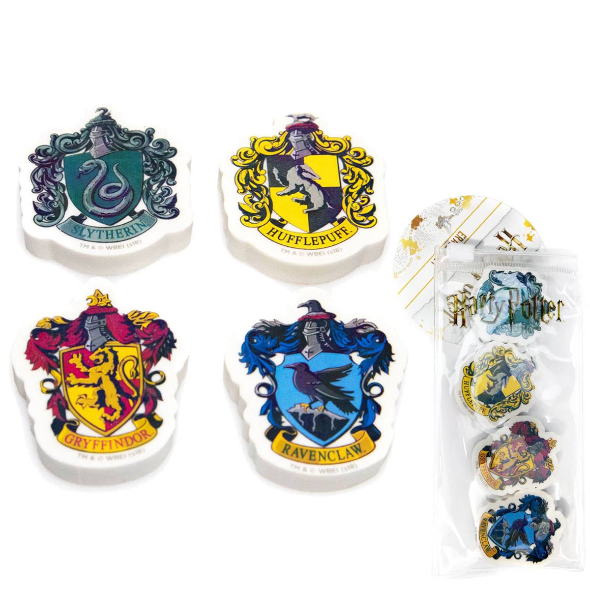 Harry Potter Set of 4 Erasers
