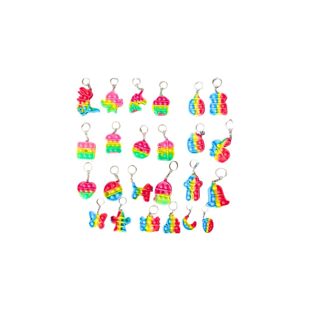 Multicolor Pop-It Keychain