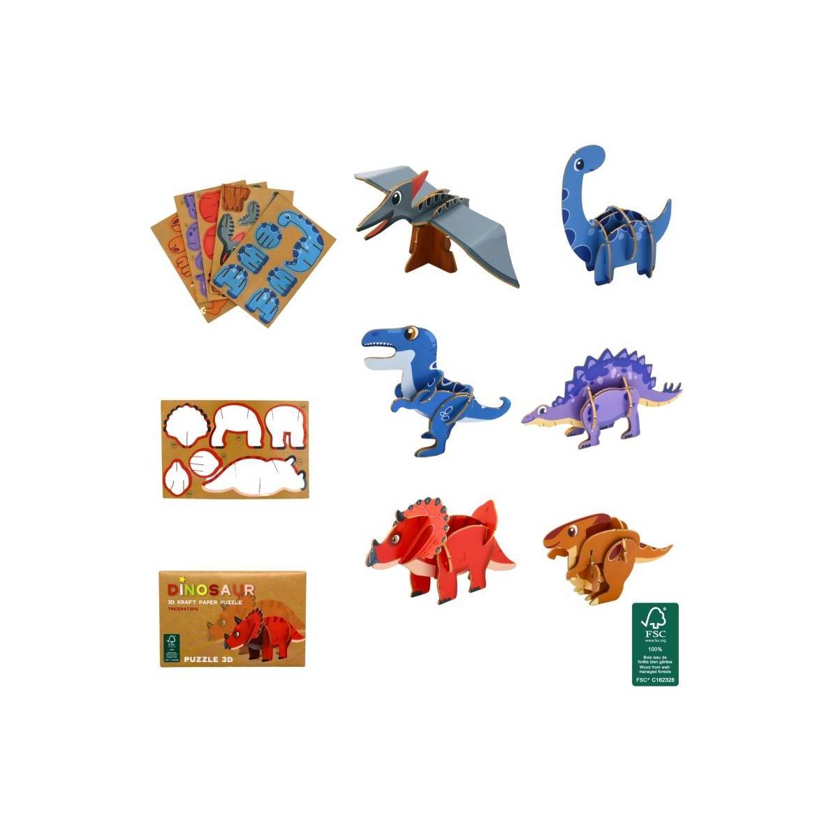 3D “Dinosaur” Puzzle to Assemble