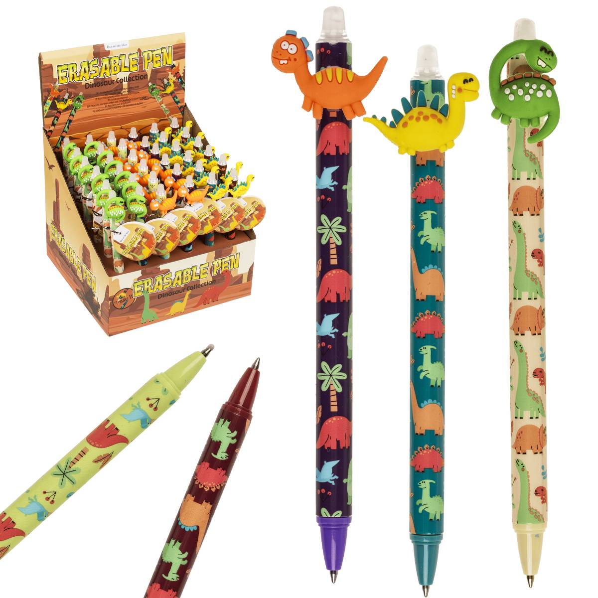 Erasable Gel Pen - Dinosaur Design