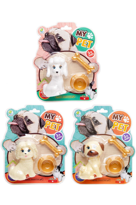 HONDJE MET ACCESSOIRES OP KAART