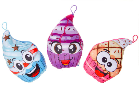 PLUSH. SUPER SOFT. CUPCAKE BIG EYES