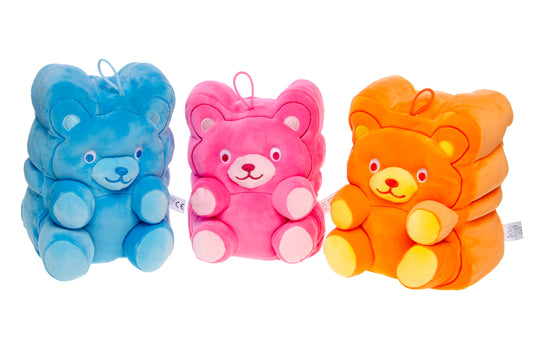 PLUSH. COLOR CANDY BEARS 3ASS