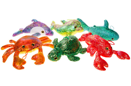 PLUSH. SHINING SEA ANIMALS 6ASS °°°