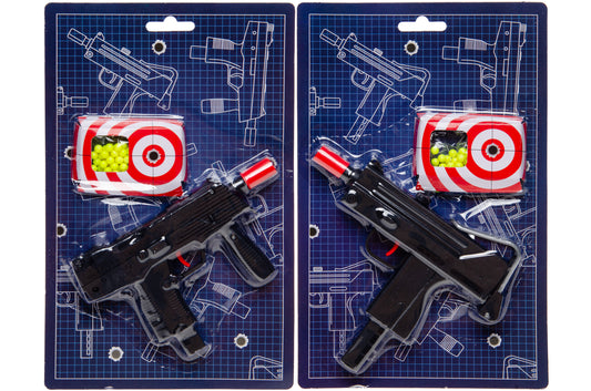 BB GUN MACHINE GEWEER OP KAART. 2 ASSORTI