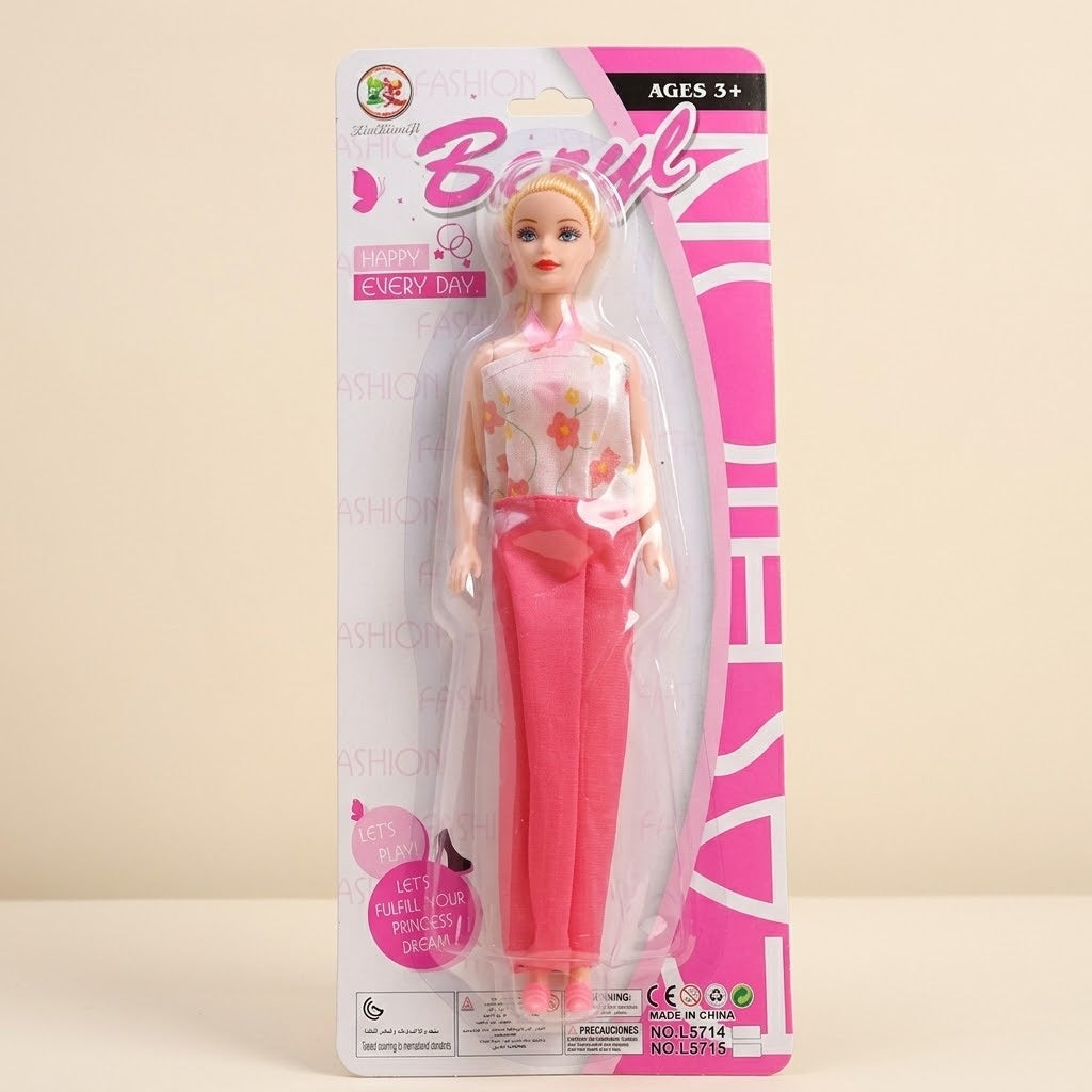 Articulated Fashion Doll 28 cm with Dress and Shoes - studio photo